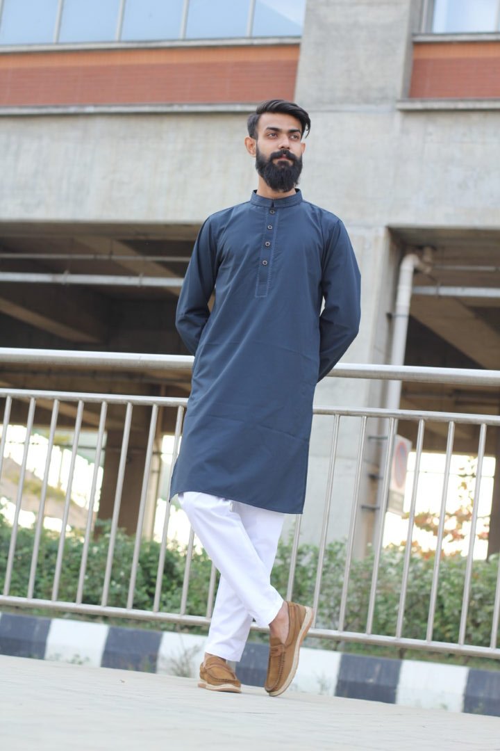 Black Pakistani Jacquard Panjabi – Togor & Tweed Premium Menswear Blue Pakistani Jacquard Panjabi – Togor & Tweed Premium Menswear