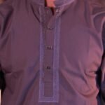 Light Ash Pakistani Jacquard Panjabi - Image 2