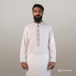 White Pakistani Jacquard Panjabi